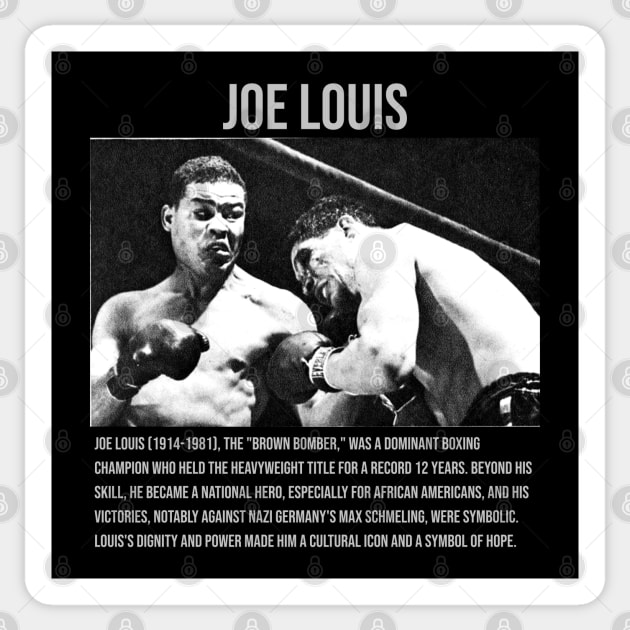 Joe Louis - Champion Boxer Sticker by UrbanLifeApparel